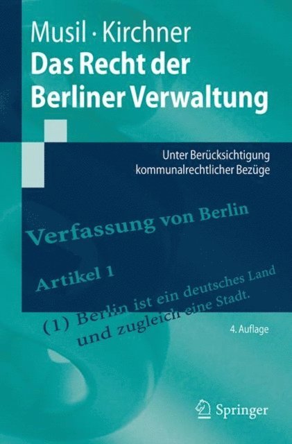 Soren Kirchner, Andreas Musil - Das Recht der Berliner Verwaltung, E-bok
