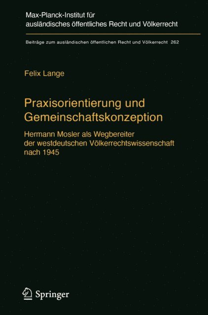 Felix Lange - Praxisorientierung und Gemeinschaftskonzeption, E-bok