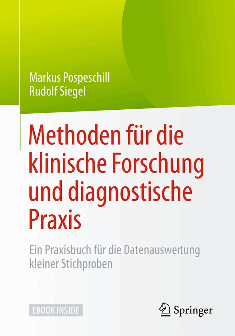 Markus Pospeschill, Rudolf Siegel - Methoden für die klinische Forschung und diagnostische Praxis, Övrigt