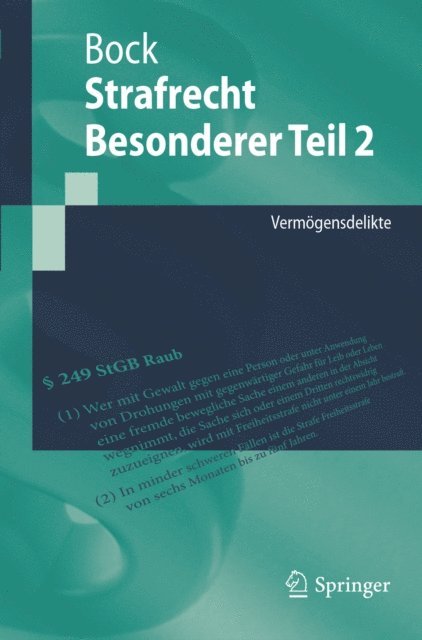 Dennis Bock - Strafrecht Besonderer Teil 2, E-bok