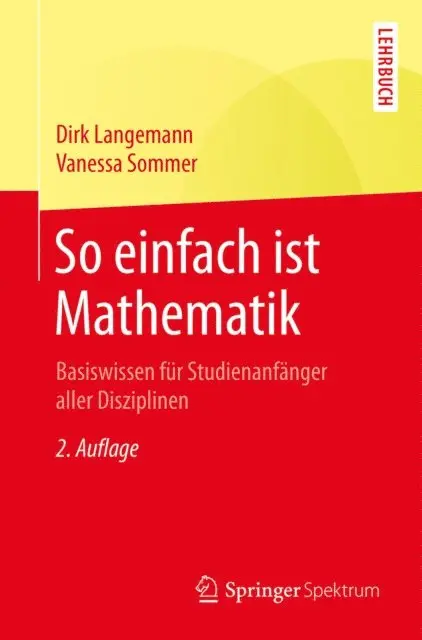 Vanessa Sommer, Dirk Langemann - So einfach ist Mathematik, E-bok. Tillgänglighet: Lägg i varukorg