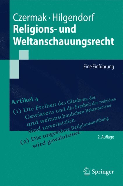 Eric Hilgendorf, Gerhard Czermak - Religions- und Weltanschauungsrecht, E-bok