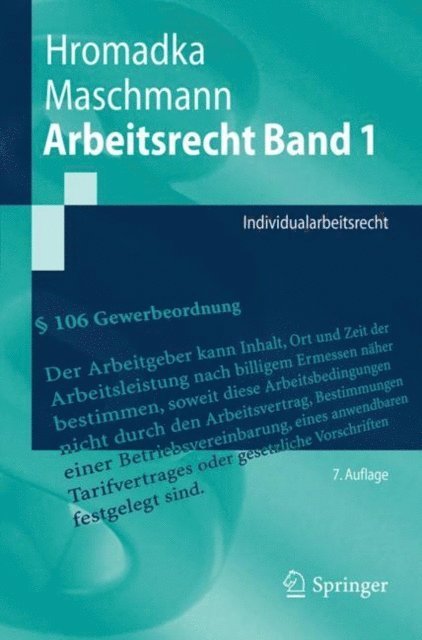 Frank Maschmann, Wolfgang Hromadka - Arbeitsrecht Band 1, E-bok