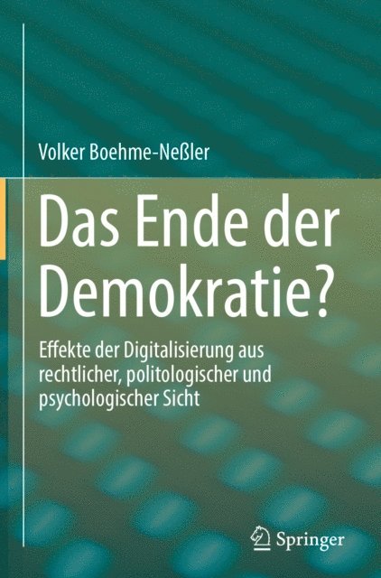 Volker Boehme-Neler - Das Ende der Demokratie?, E-bok. Tillgänglighet: Lägg i varukorg
