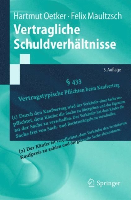 Felix Maultzsch, Hartmut Oetker - Vertragliche Schuldverhältnisse, E-bok