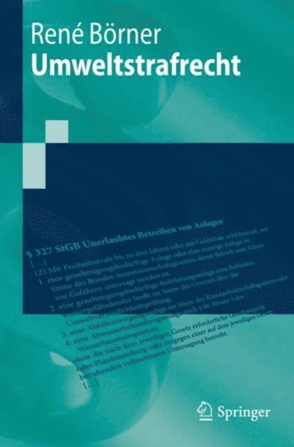 Rene Borner - Umweltstrafrecht, E-bok