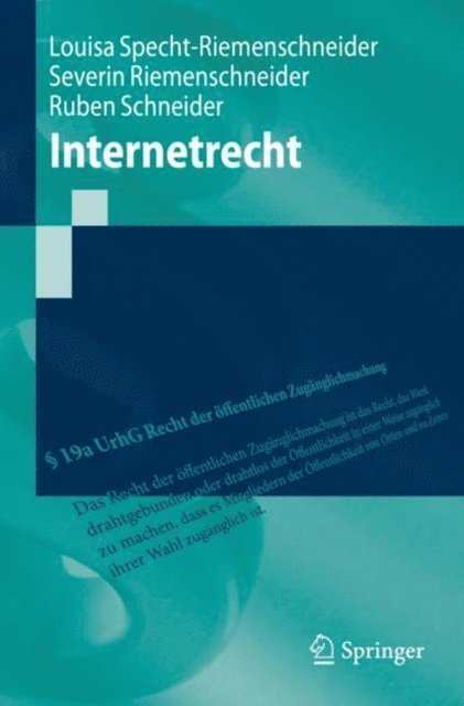 Ruben Schneider, Severin Riemenschneider, Louisa Specht-Riemenschneider - Internetrecht, E-bok