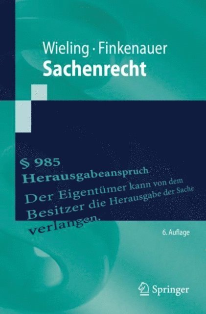 Thomas Finkenauer, Hans Josef Wieling - Sachenrecht, E-bok