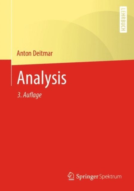 Anton Deitmar - Analysis, E-bok