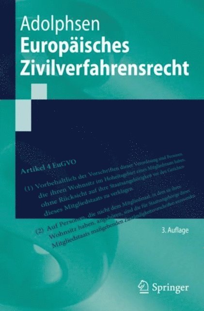 Jens Adolphsen - Europäisches Zivilverfahrensrecht, E-bok