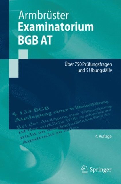 Christian Armbruster - Examinatorium BGB AT, E-bok