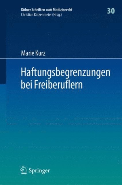 Marie Kurz - Haftungsbegrenzungen bei Freiberuflern, E-bok