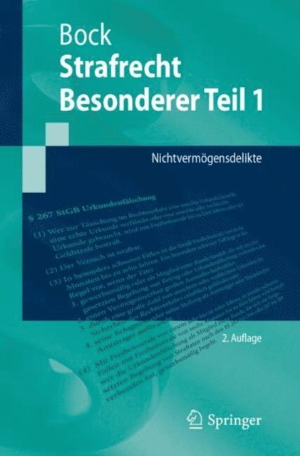 Dennis Bock - Strafrecht Besonderer Teil 1, E-bok
