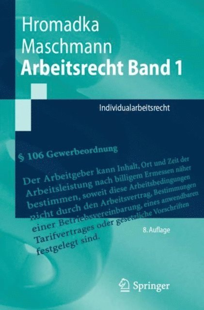 Frank Maschmann, Wolfgang Hromadka - Arbeitsrecht Band 1, E-bok