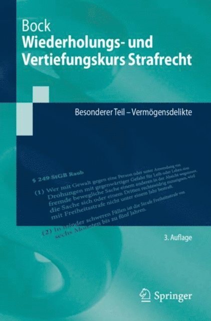 Dennis Bock - Wiederholungs- und Vertiefungskurs Strafrecht, E-bok