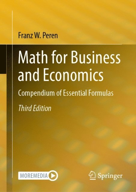 Franz W. Peren - Math for Business and Economics, E-bok