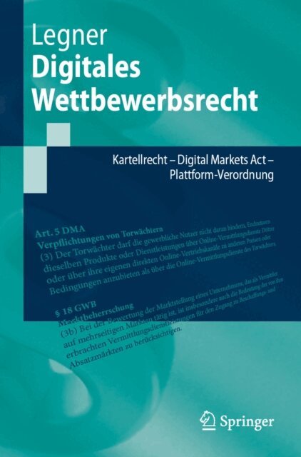 Sarah Legner - Digitales Wettbewerbsrecht, E-bok