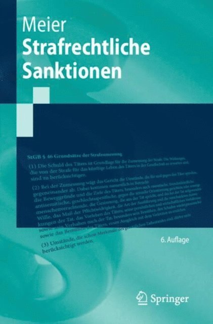 Bernd-Dieter Meier - Strafrechtliche Sanktionen, E-bok