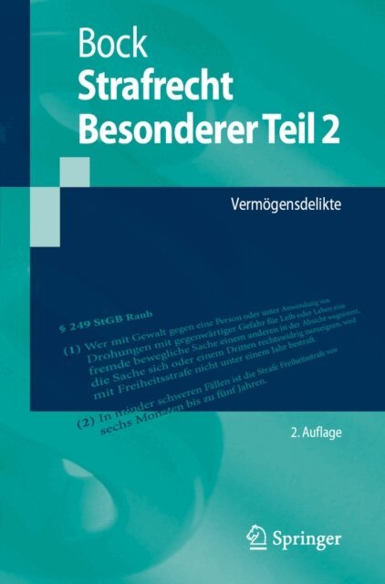 Dennis Bock - Strafrecht Besonderer Teil 2, E-bok