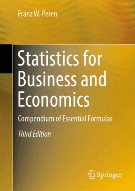 Franz W. Peren - Statistics for Business and Economics, E-bok