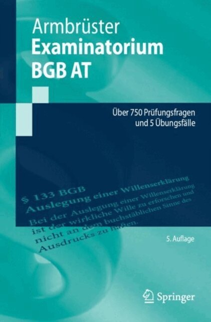 Christian Armbruster - Examinatorium BGB AT, E-bok