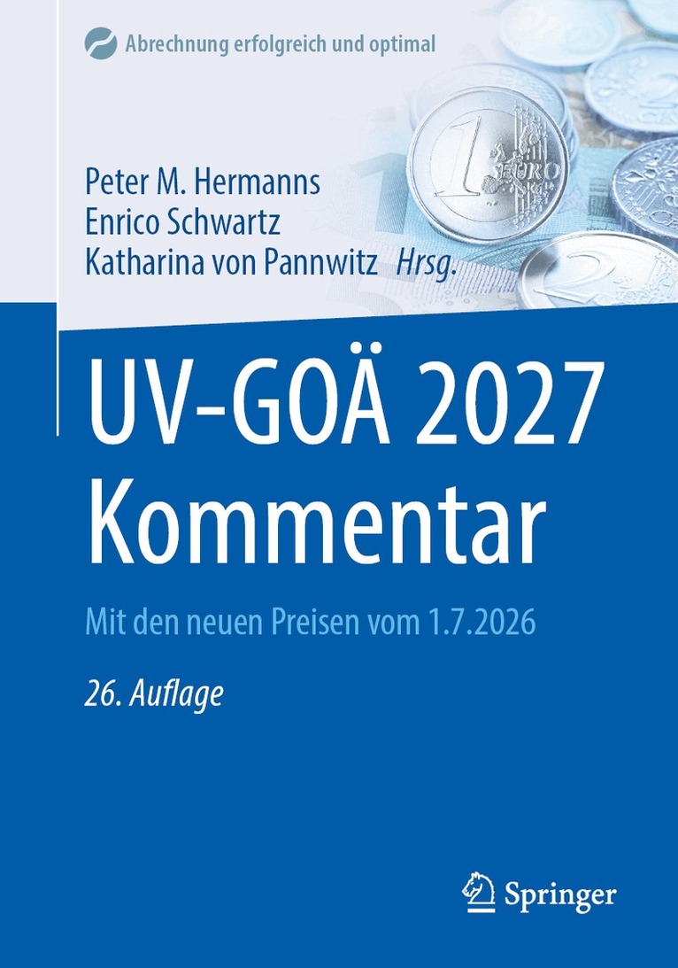 Peter M. Hermanns, Enrico Schwartz, Katharina von Pannwitz - UV-GOÄ 2027 Kommentar, Häftad