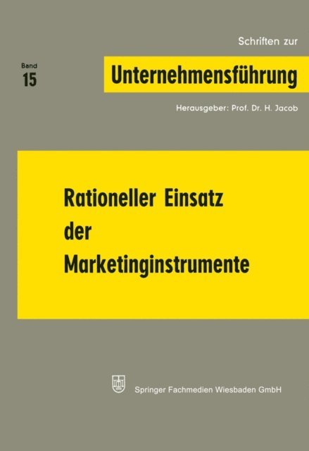NA Jacob, H. Jacob - Rationeller Einsatz der Marketinginstrumente, E-bok
