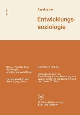 Réné König - Aspekte Der Entwicklungssoziologie, Häftad