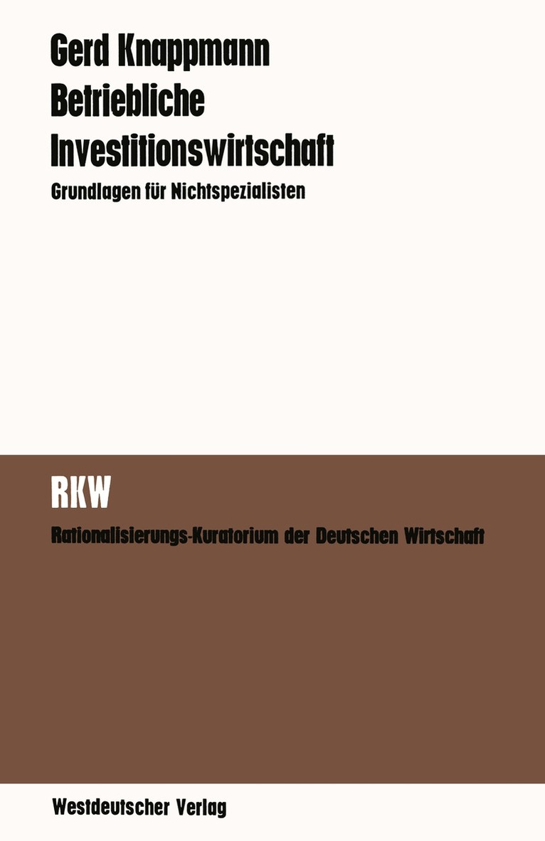 Gerd Knappmann - Betriebliche Investitionswirtschaft, Häftad