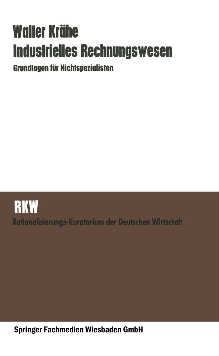 Walter Krähe - Industrielles Rechnungswesen, Häftad