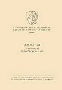 Zur Entstehung der 'Maximen' La Rochefoucaulds