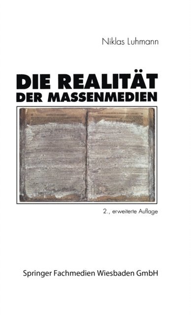 Niklas Luhmann - Die Realität der Massenmedien, E-bok