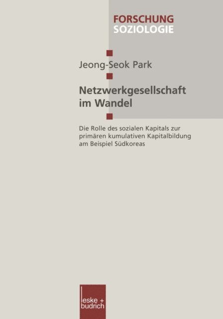 Jeong-Seok Park - Netzwerkgesellschaft im Wandel, E-bok