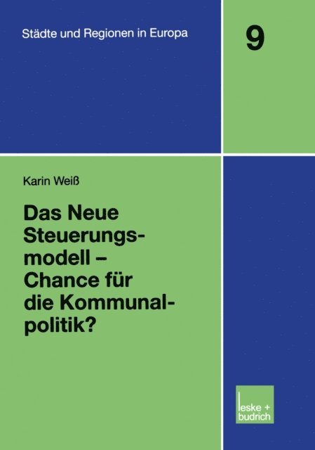 Karin Weiss - Das Neue Steuerungsmodell — Chance für die Kommunalpolitik?, E-bok