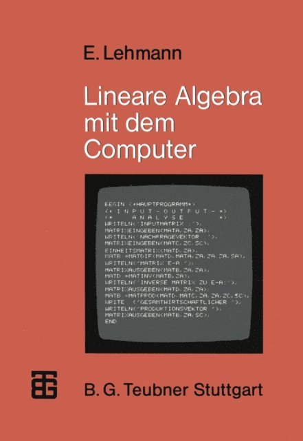 Eberhard Lehmann - Lineare Algebra mit dem Computer, E-bok