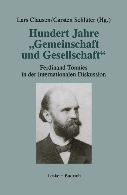 Carsten Schluter, Lars Clausen - Hundert Jahre „Gemeinschaft und Gesellschaft“, E-bok