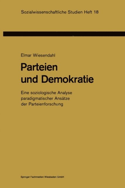 Elmar Wiesendahl - Parteien und Demokratie, E-bok