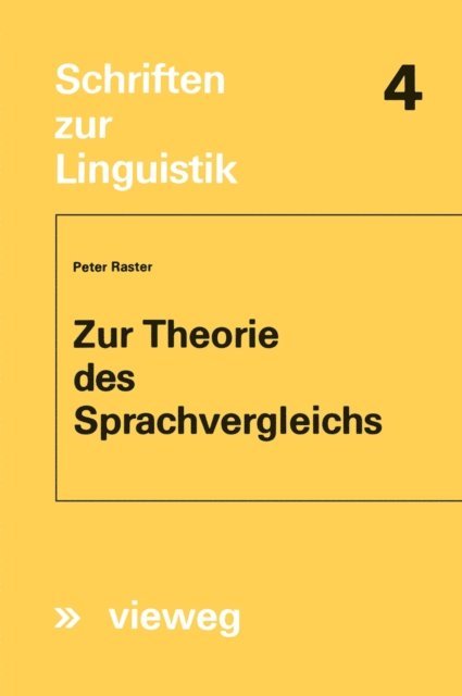 Peter Raster - Zur Theorie des Sprachvergleichs, E-bok