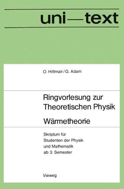 Otto Hittmair - Wärmetheorie, E-bok