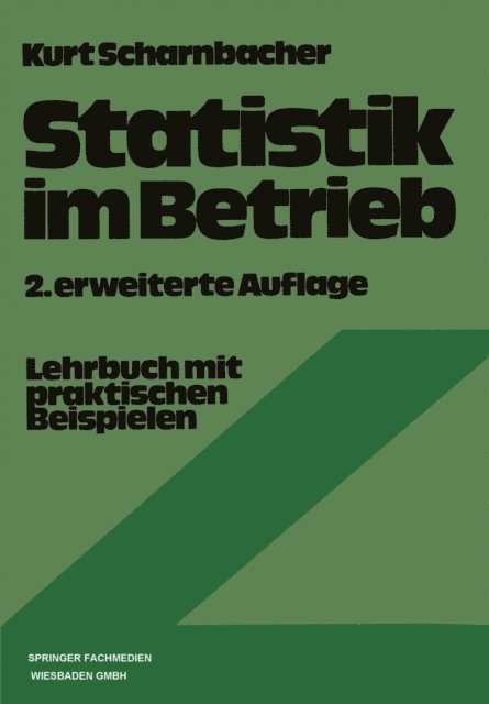 Kurt Scharnbacher - Statistik im Betrieb, E-bok