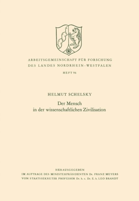Helmut Schelsky - Der Mensch in der wissenschaftlichen Zivilisation, E-bok