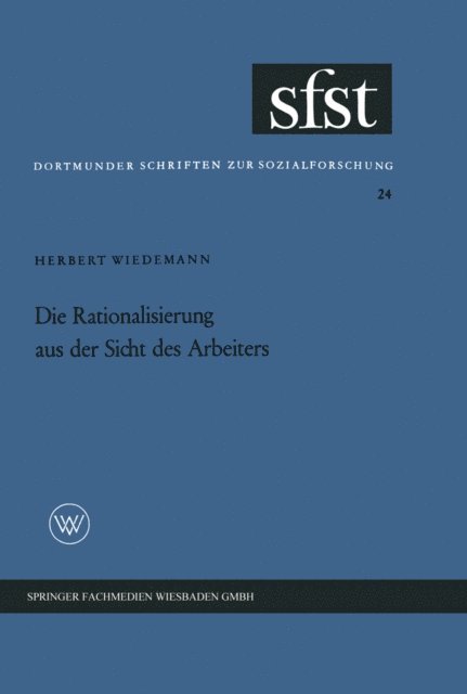 Herbert Wiedemann - Die Rationalisierung aus der Sicht des Arbeiters, E-bok