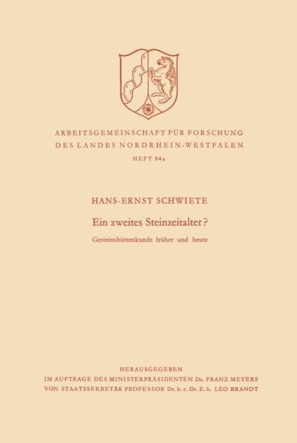 Hans-Ernst Schwiete - Ein zweites Steinzeitalter?, E-bok