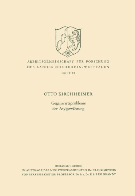 Otto Kirchheimer - Gegenwartsprobleme der Asylgewährung, E-bok