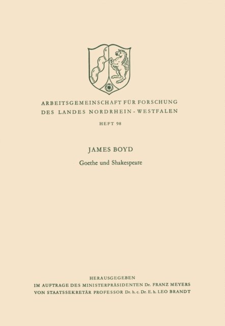 James Boyd - Goethe und Shakespeare, E-bok