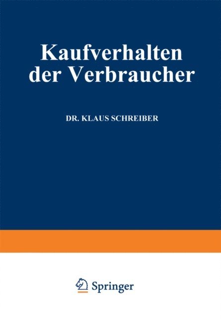 Klaus Schreiber - Kaufverhalten der Verbraucher, E-bok