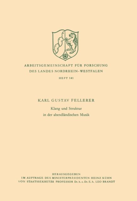 Karl Gustav Fellerer - Klang und Struktur in der abendländischen Musik, E-bok