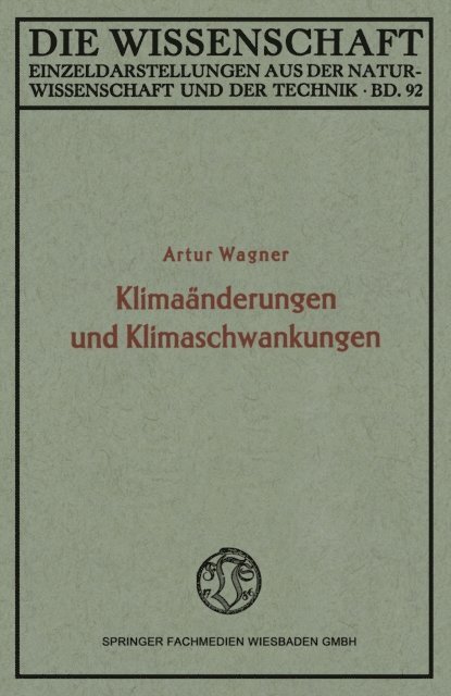 Artur Wagner - Klimaänderungen und Klimaschwankungen, E-bok