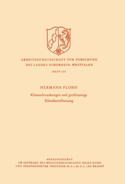 Hermann Flohn - Klimaschwankungen und großräumige Klimabeeinflussung, E-bok