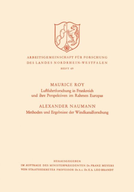 Maurice Roy - Luftfahrtforschung in Frankreich und ihre Perspektiven im Rahmen Europas, E-bok